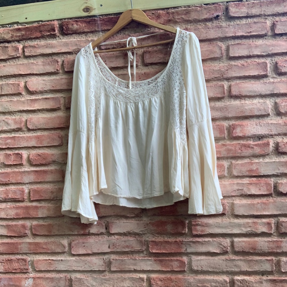 Bohemian bell sleeve blouse